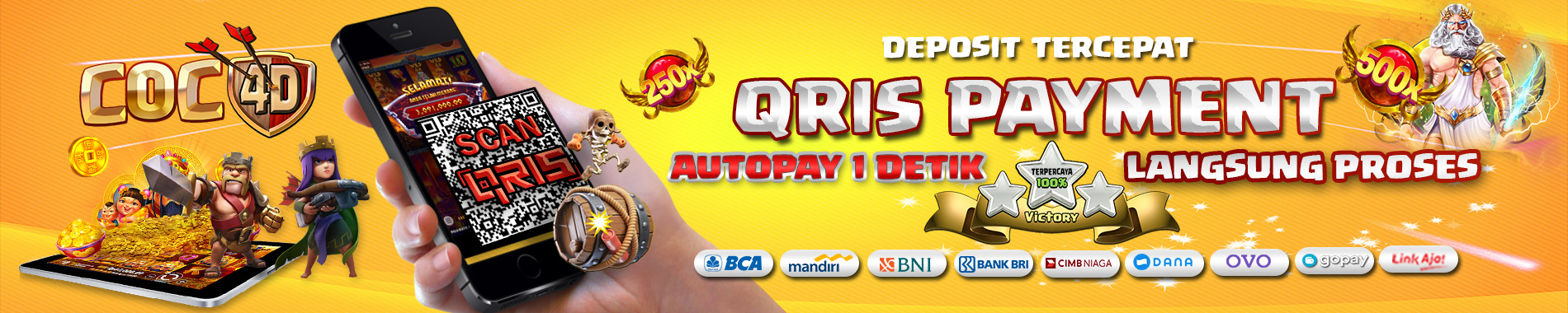 qris payment coc4d